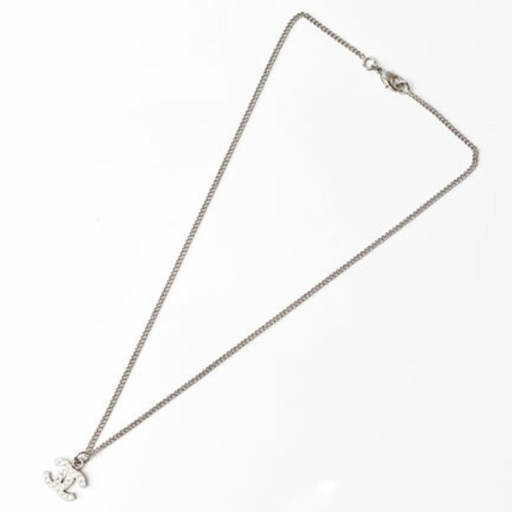 CHANEL Authentic White Logo Necklace - Picture 2 of 7